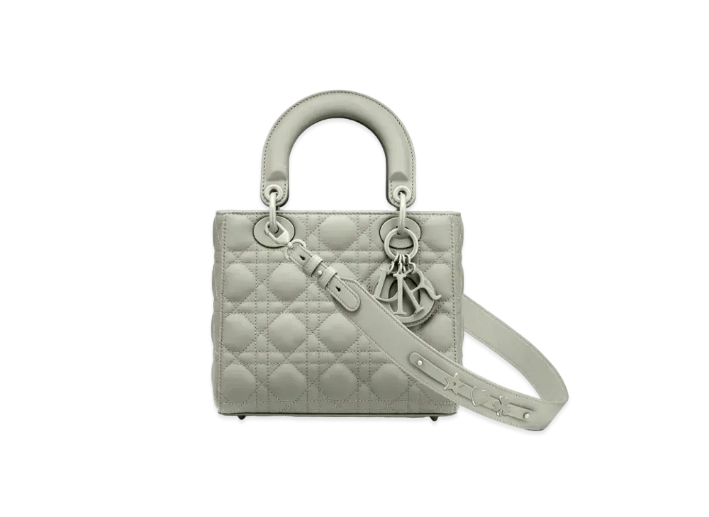 Dior Lady Dior My ABC Dior Bag Cannage Ultramat Calfskin "Gray"