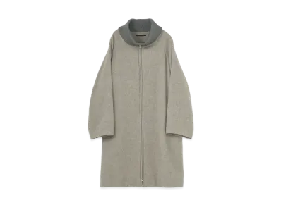Yohji Yamamoto Y's WOOL AIRY MOSSER HIGH NECK COAT "Gray"