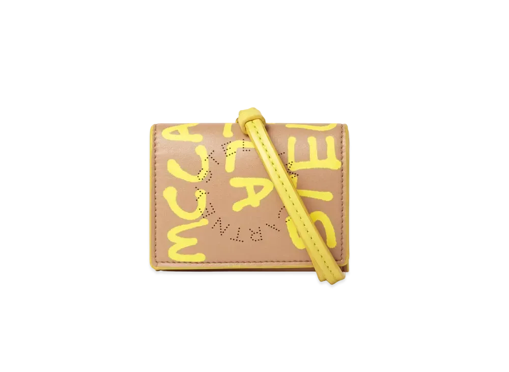 STELLA McCARTNEY Ed Curtis Stella Logo Card Holder "Camel"