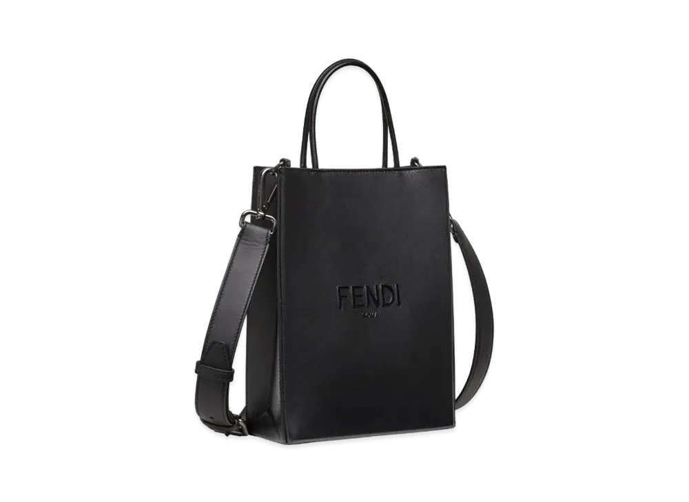 FENDI Shopping Bag Small Leather Bag "Black"