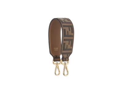 FENDI Strap You Mini Leather Shoulder Strap "Brown/Black"