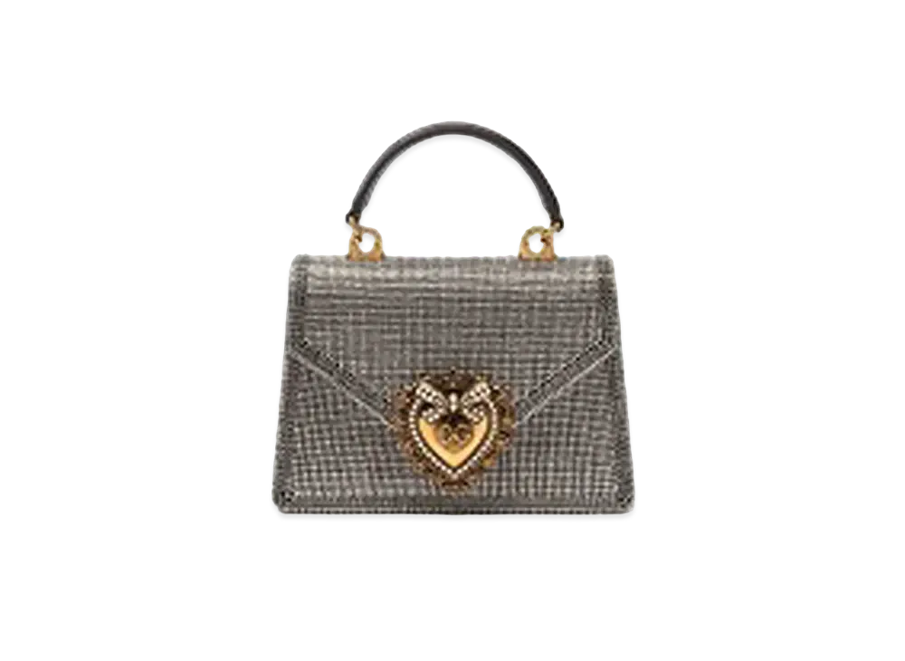 Dolce&Gabbana Devotion Bag Small Rhinestone Chain "Color"