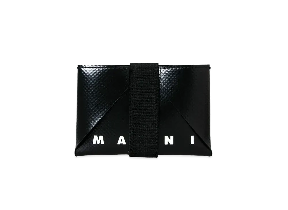 Marni Black And Blue Credit Card Case "Black/Royal"