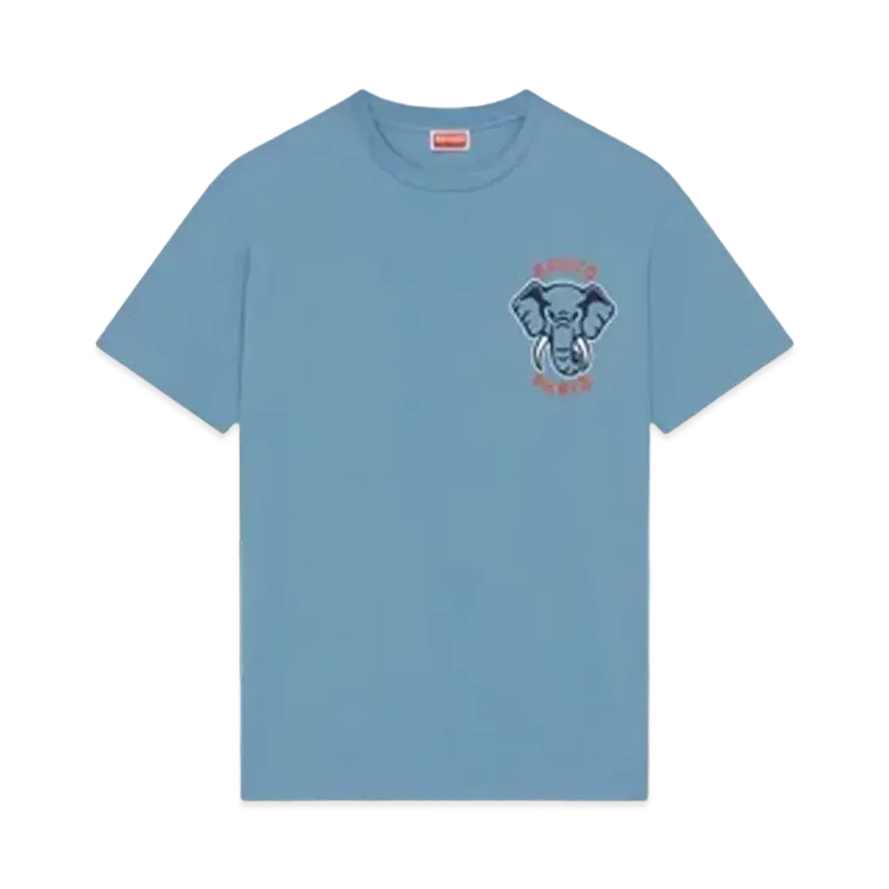 KENZO 'VARSITY JUNGLE' Elephant T-shirt Men's "Cyan"