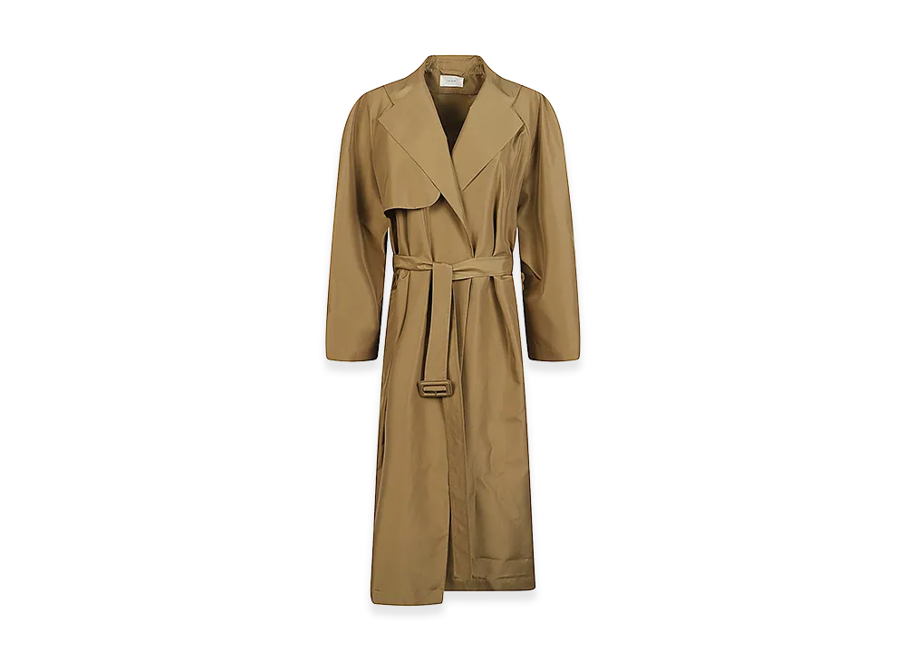 The Row Women's Silk Amapola Trench Coat "Brown/Mud"