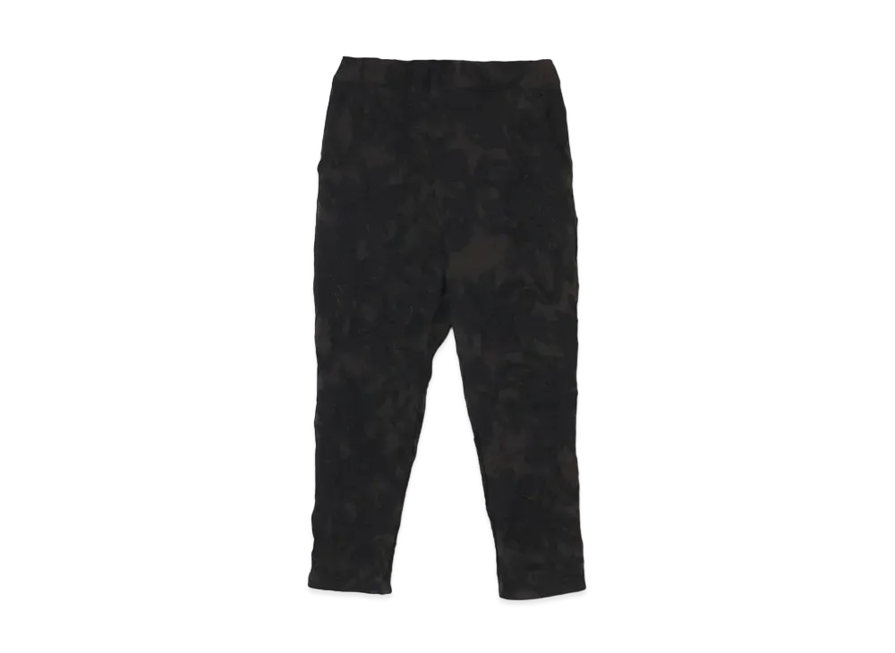 Yohji Yamamoto Y's FLOWER PRINT SHRINK ELASTIC WAIST PANTS "Black"