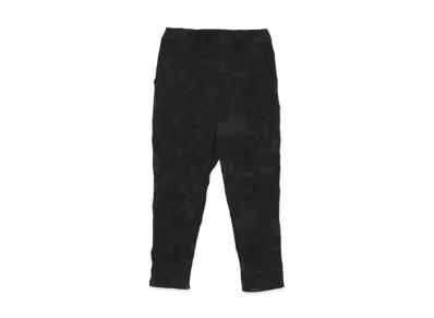 Yohji Yamamoto Y's FLOWER PRINT SHRINK ELASTIC WAIST PANTS "Black"
