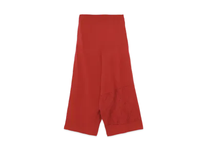 Yohji Yamamoto Y's WOOL LACE LACE DESGINED PANTS "Red"