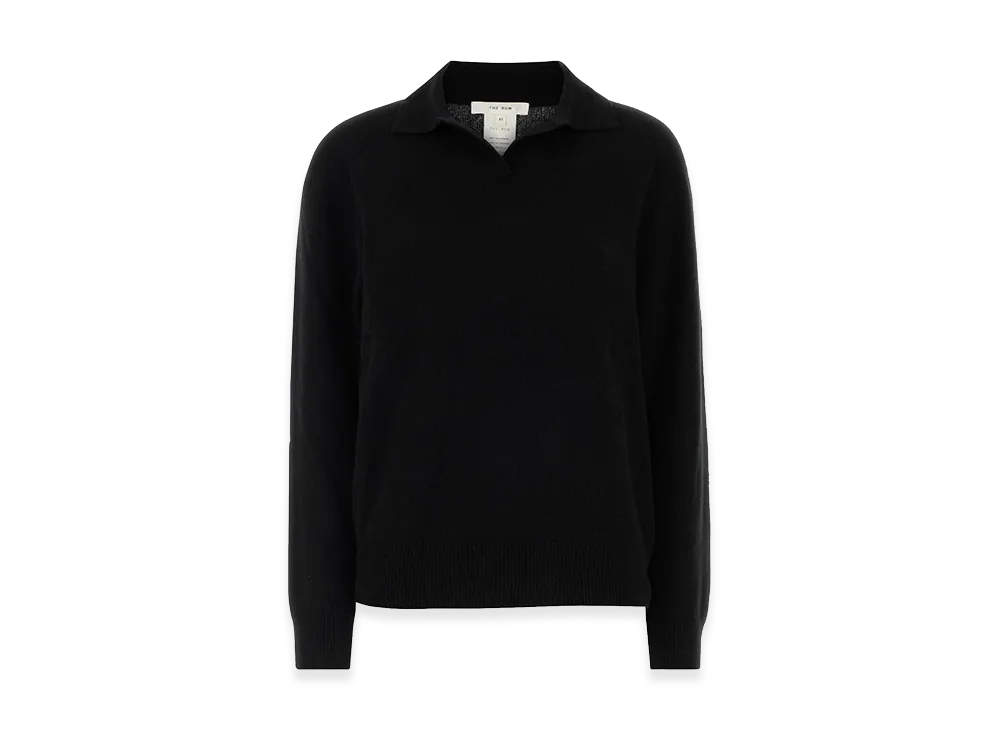 The Row Women's Cashmere Oashi Polo Shirt "Black"