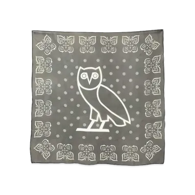 Needles x OCTOBER’S VERY OWN Silk Scarf "Black"