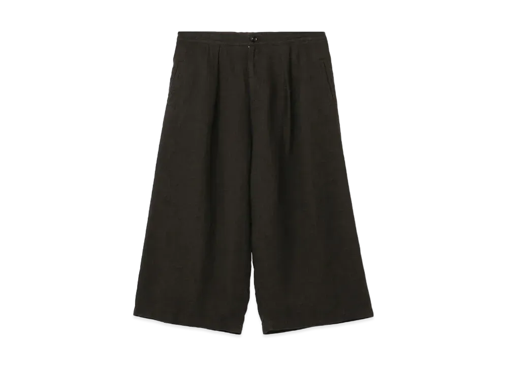 Yohji Yamamoto Y's VIYELLA FRONT TUCK WIDE PANTS "Khaki"