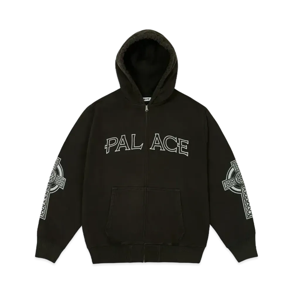 PALACE Celtic Zip Hood "Black"