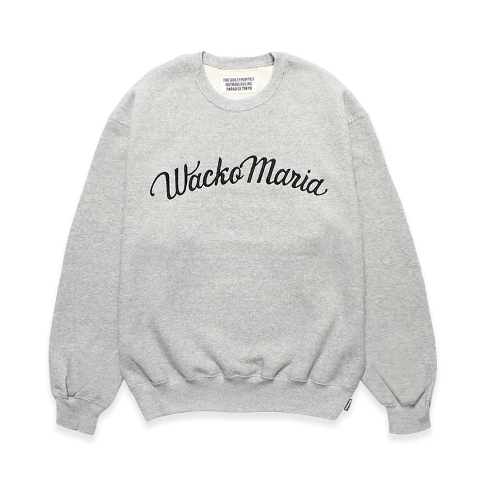 WACKO MARIA Middle Weight Sweat Shirt "Gray"