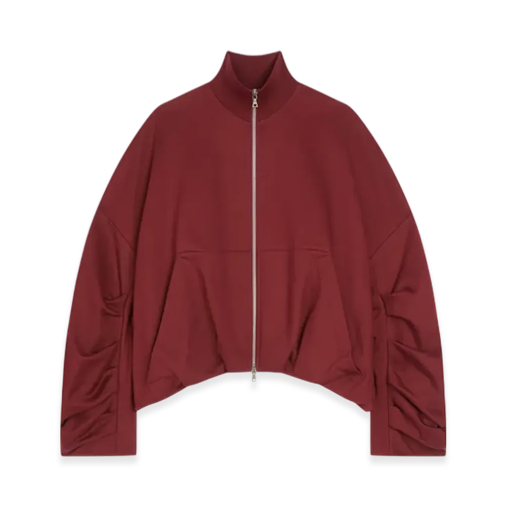 DRIES VAN NOTEN Women's Draped Jersey Jacket "Ruby"