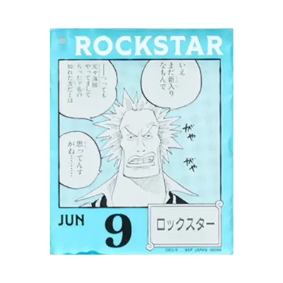 BANDAI "Ichiban Kuji" -ONE PIECE BASE SHOP Lottery 366DAYS OF BIRTHDAYS- Birth Month January-March Me Colors Acrylic Block Charm Prize 6/9 Rockstar