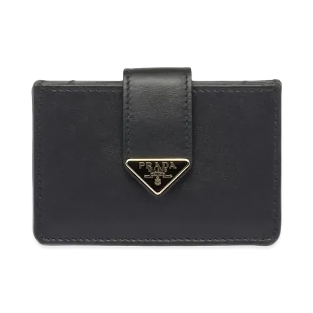 PRADA Leather Card Holder "Black"