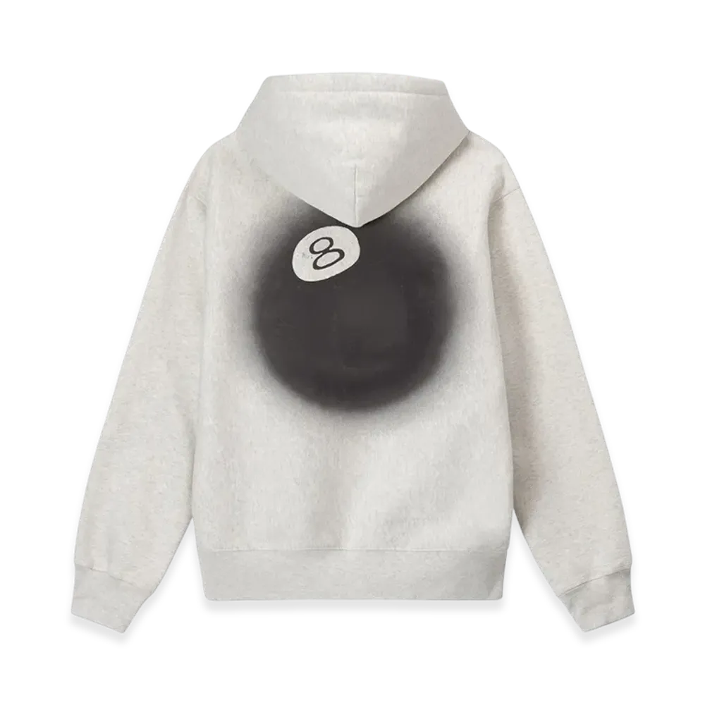 Stussy 8 Ball Fade Hoodie "Ash Heather"
