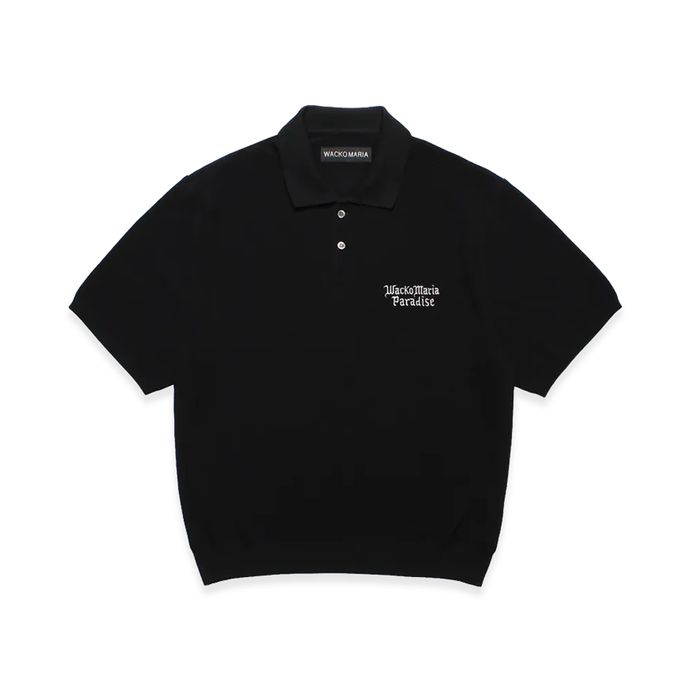 WACKO MARIA Knit Polo Shirt "Black"