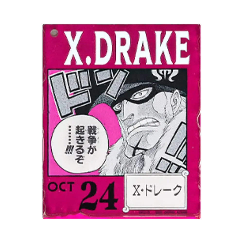 BANDAI "Ichiban Kuji" -ONE PIECE BASE SHOP Lottery 366DAYS OF BIRTHDAYS- Birth Month January-March Kon Colors Acrylic Block Charm Prize 10/24 X.Drake
