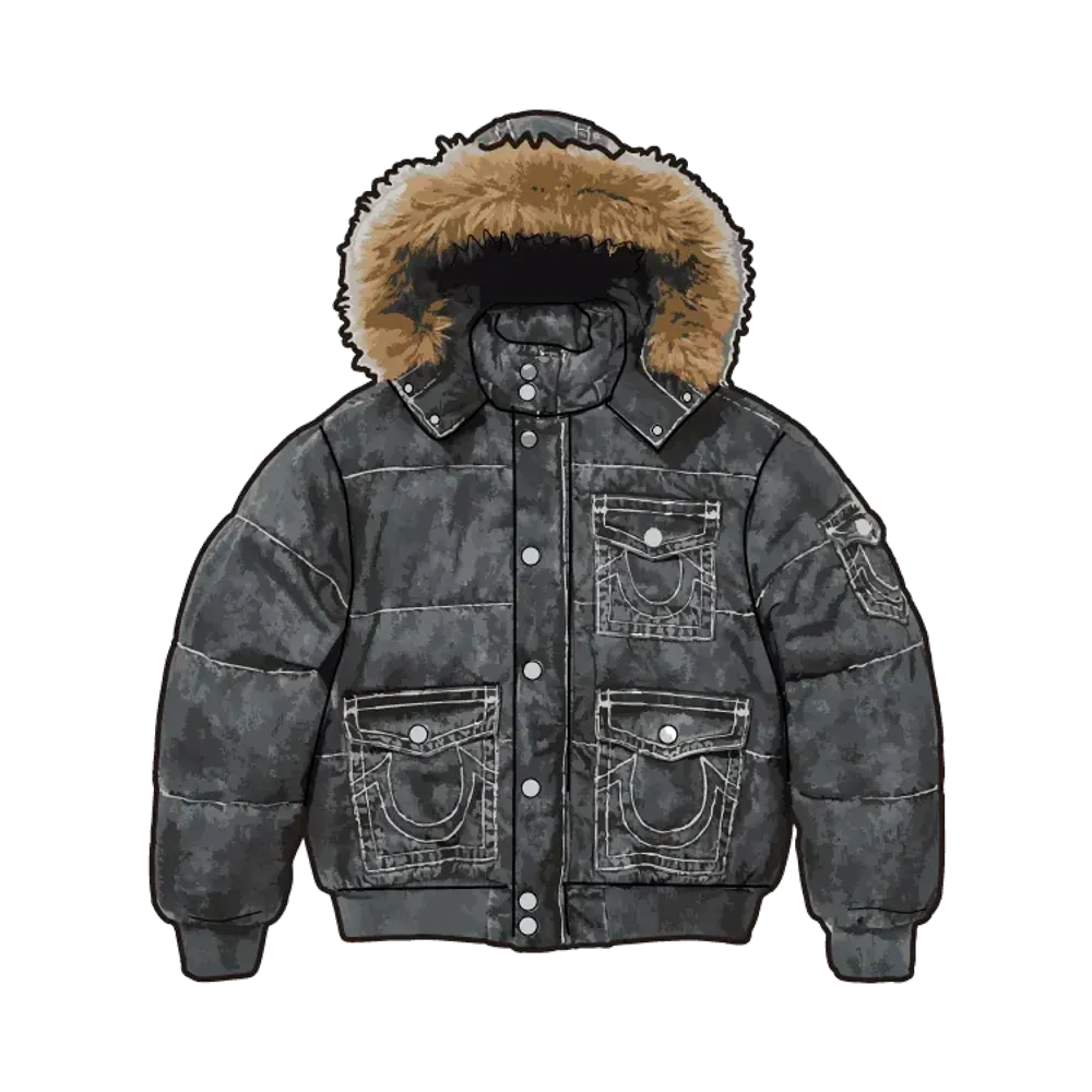 Supreme x True Religion Puffer Jacket "Indigo"