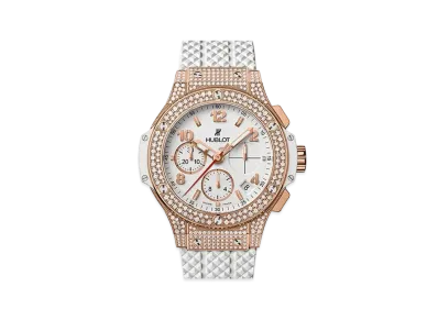 HUBLOT Big Bang Gold White Pave 41mm