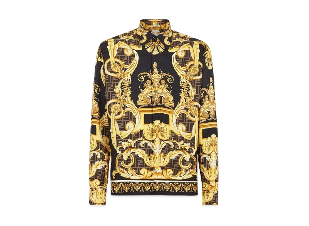 FENDI x Versace Fendace Multicolor Silk Shirt "Multicolor"