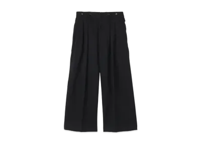 Yohji Yamamoto Y's WOOLY KERSEY STRETCH STRAIGHT PANTS "Black"
