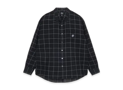 Stussy Light Weight Classic Shirt "Black Windowpane"