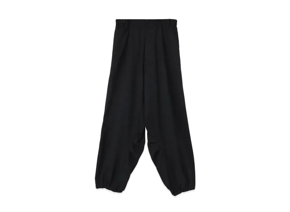 Yohji Yamamoto Y's WOOLY KERSEY STRETCH BIG PANTS "Black"