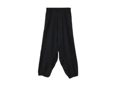Yohji Yamamoto Y's WOOLY KERSEY STRETCH BIG PANTS "Black"
