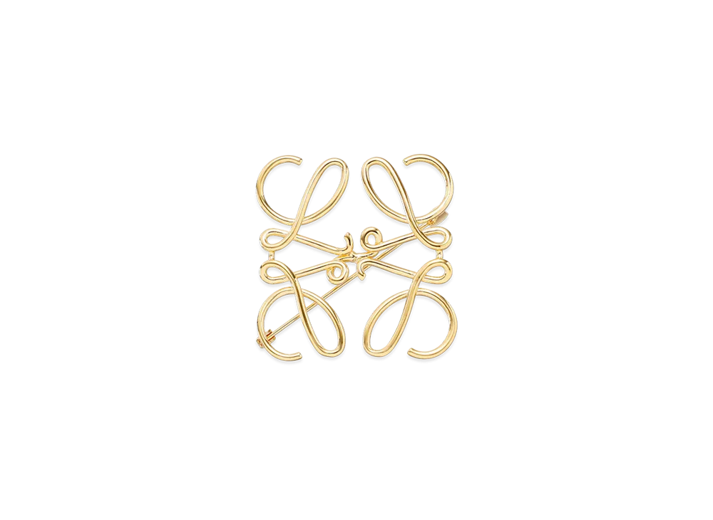 LOEWE Anagram Brooch "Oro"