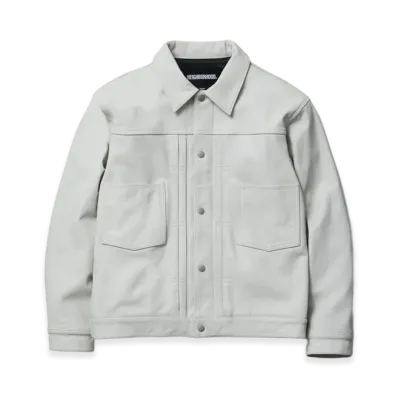 NEIGHBORHOOD Leather Type-2 Jacket "White"