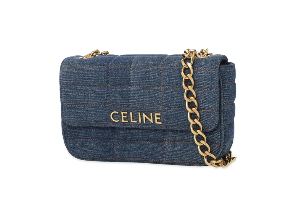 CELINE Chain Shoulder Bag "Denim"