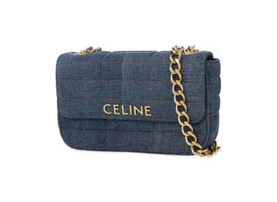 CELINE Chain Shoulder Bag "Denim"