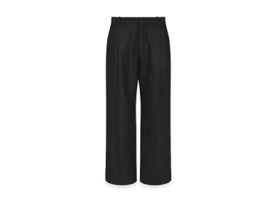 The Row Oberyn Virgin Wool and Cashmere Pants "Dark Grey"
