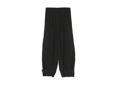 Yohji Yamamoto Y's TRIACETATE POLYESTER TUSSAH POCKET PANTS "Black"