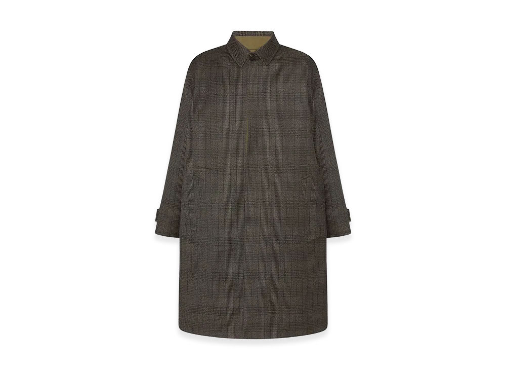 The Row Palo Virgin Wool and Silk Coat "Black/Light Brown"
