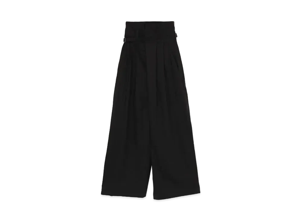 Yohji Yamamoto Y's 40 VOILE ICE FREEZE CLOTH HAKAMA PANTS "Black"
