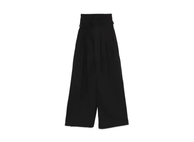 Yohji Yamamoto Y's 40 VOILE ICE FREEZE CLOTH HAKAMA PANTS "Black"