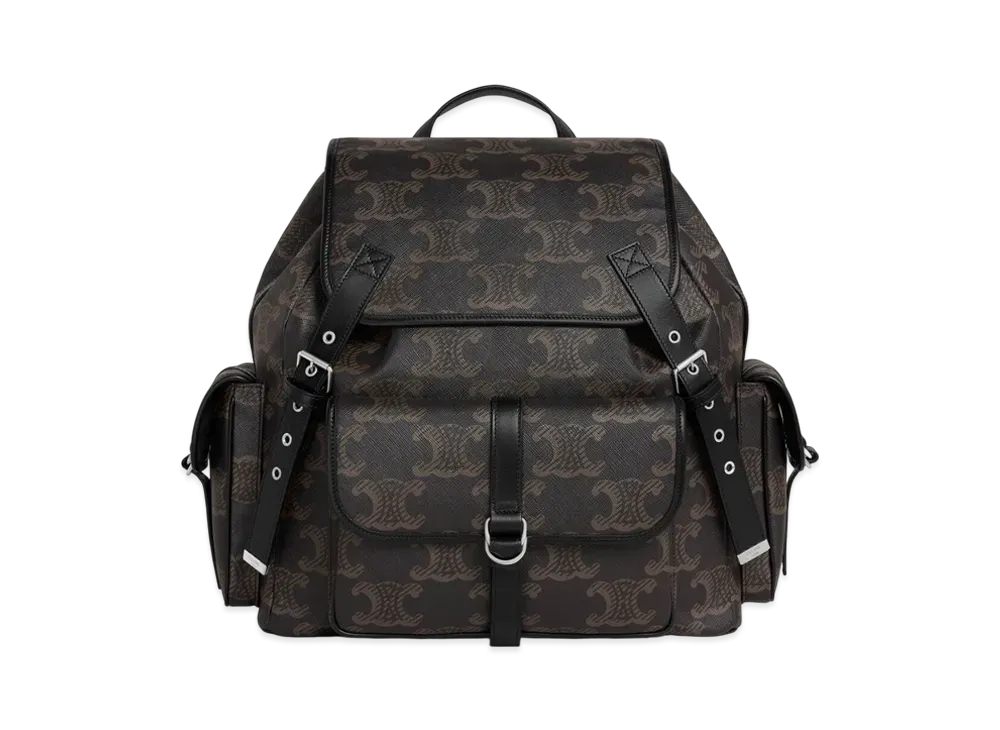 CELINE Large Backpack in Triomphe Canvas "Black"