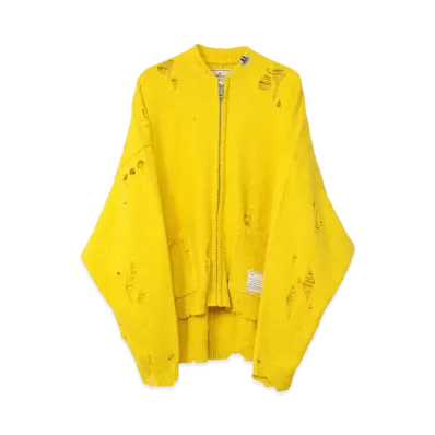Maison MIHARA YASUHIRO Wide Back Knit Cardigan "Yellow"