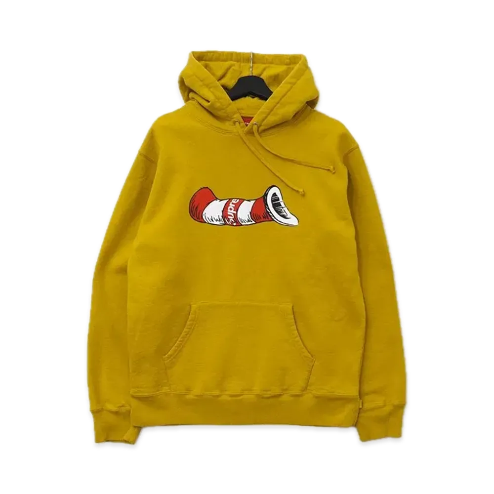 シュプリーム キャット イン ザ ハット フーデッド スウェットシャツ "イエロー"
