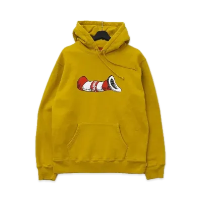 Supreme Cat in the Hat Hooded Sweatshirt "Yellow"