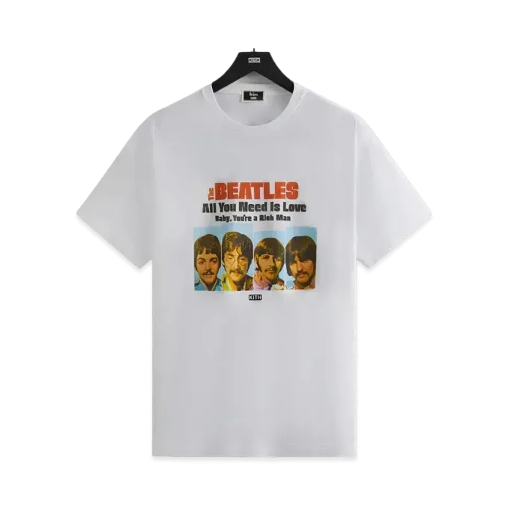 Kith x The Beatles All You Need is Love V Tee "White"