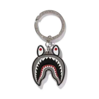 A BATHING APE Shark Metal Keychain "Black"