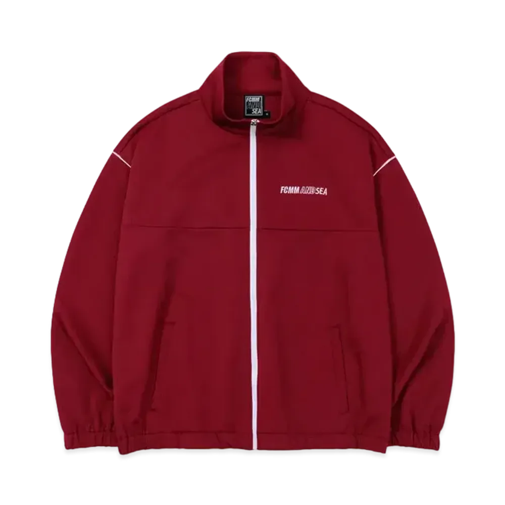 WIND AND SEA x FCMM Wide Slim Fit Zip Up "Red"