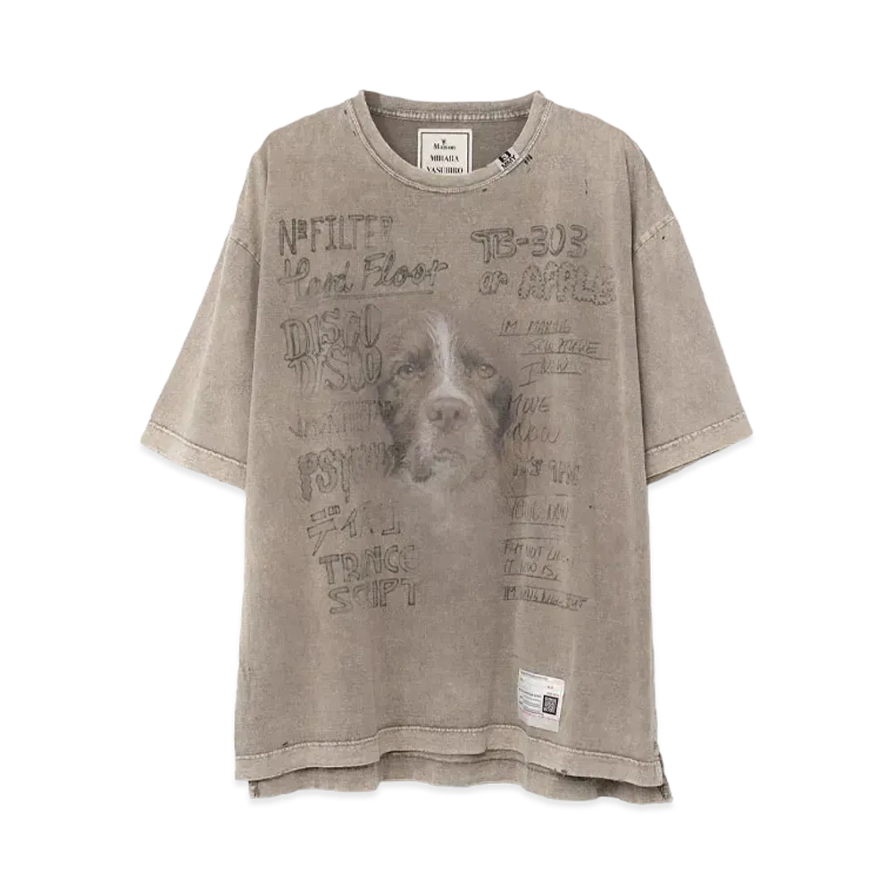 Maison MIHARA YASUHIRO Bleached T-shirt "Beige"