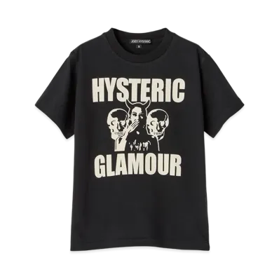 HYSTERIC GLAMOUR Kids Evil Skull T-Shirt "Black"