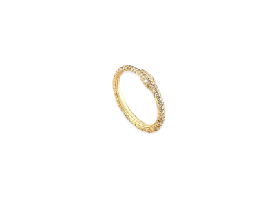 GUCCI Ouroboros Ring In Gold With Diamond