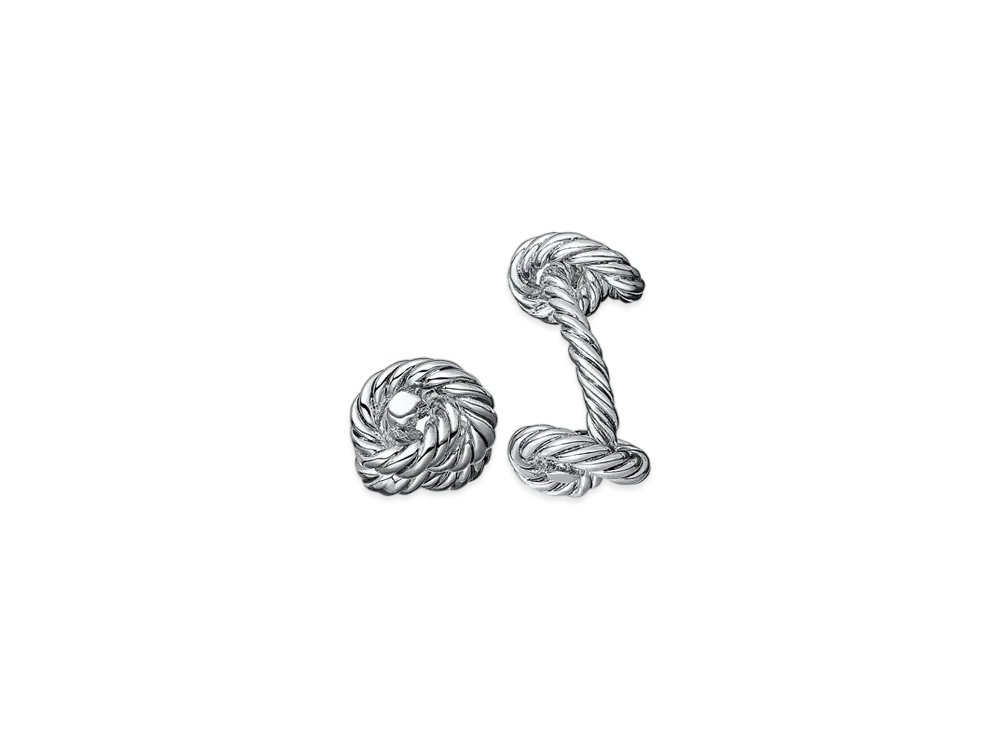 Hermes Noeuds Cufflinks "Silver"